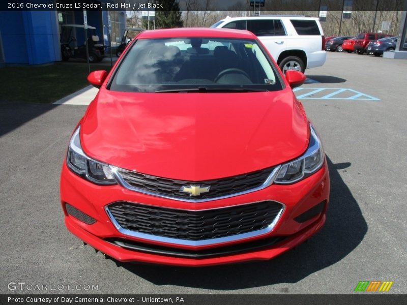 Red Hot / Jet Black 2016 Chevrolet Cruze LS Sedan