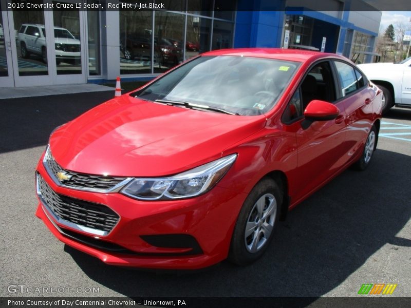 Red Hot / Jet Black 2016 Chevrolet Cruze LS Sedan