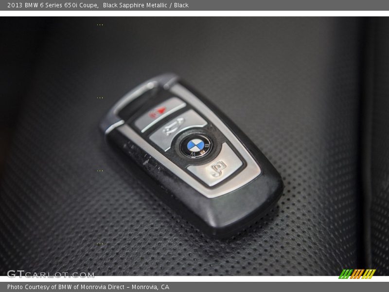 Black Sapphire Metallic / Black 2013 BMW 6 Series 650i Coupe