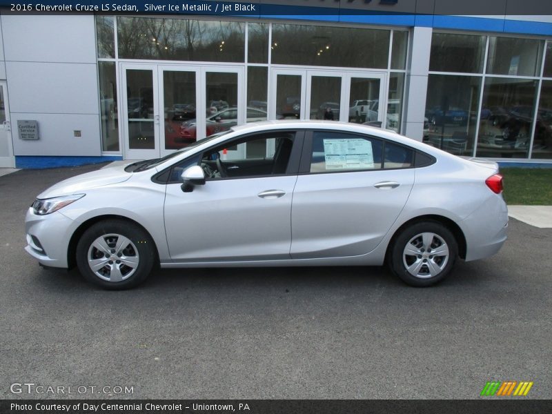 Silver Ice Metallic / Jet Black 2016 Chevrolet Cruze LS Sedan
