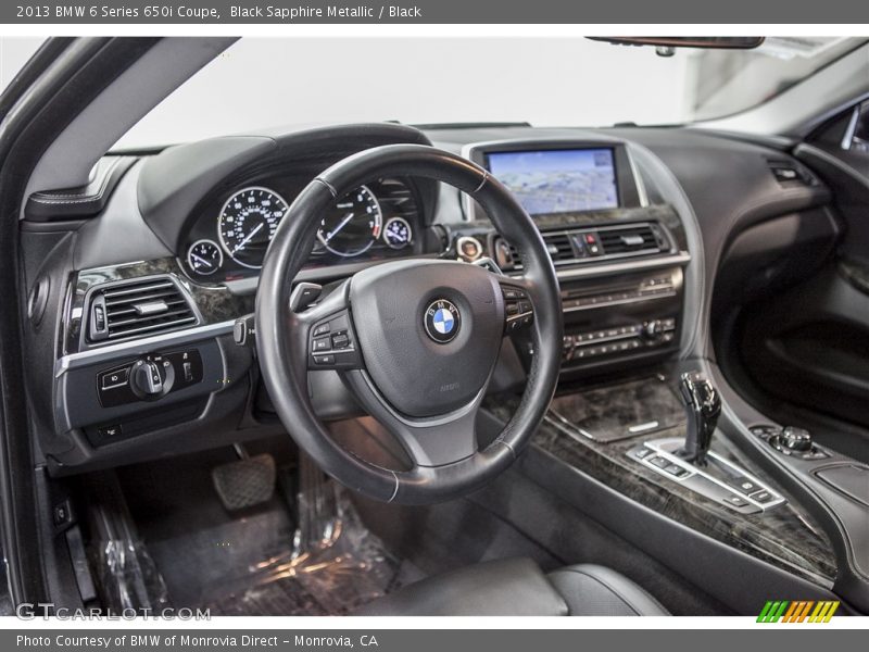 Black Sapphire Metallic / Black 2013 BMW 6 Series 650i Coupe