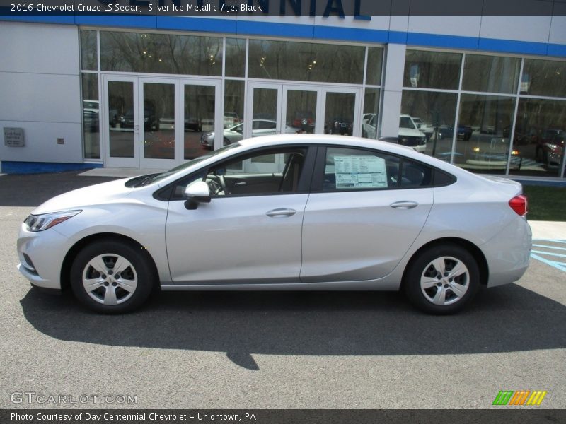 Silver Ice Metallic / Jet Black 2016 Chevrolet Cruze LS Sedan