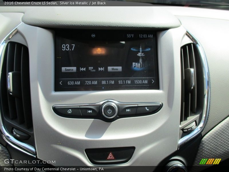 Silver Ice Metallic / Jet Black 2016 Chevrolet Cruze LS Sedan