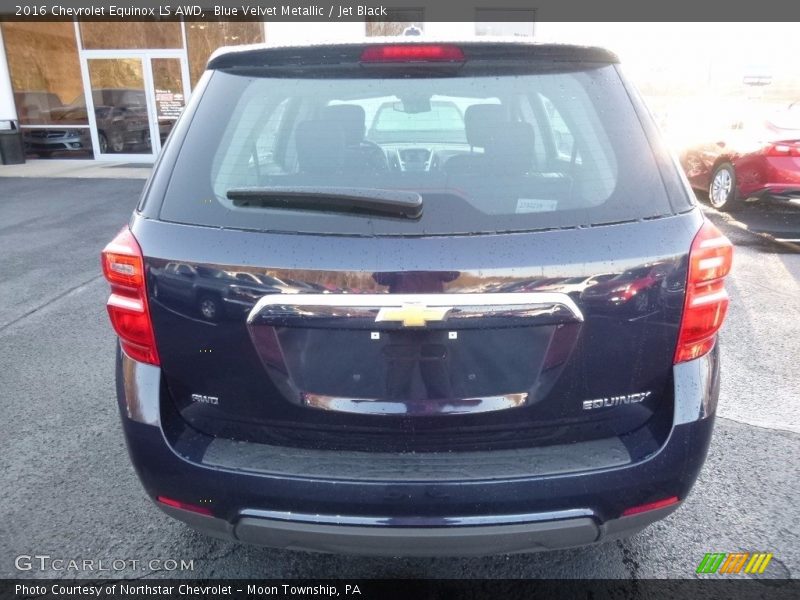 Blue Velvet Metallic / Jet Black 2016 Chevrolet Equinox LS AWD