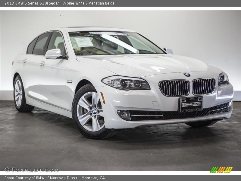 Alpine White / Venetian Beige 2013 BMW 5 Series 528i Sedan