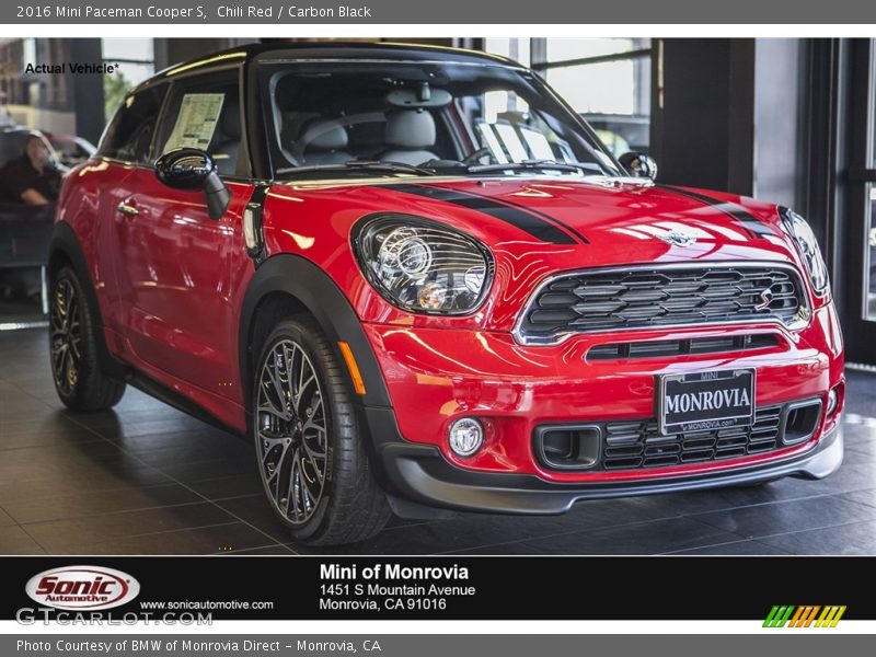 Chili Red / Carbon Black 2016 Mini Paceman Cooper S