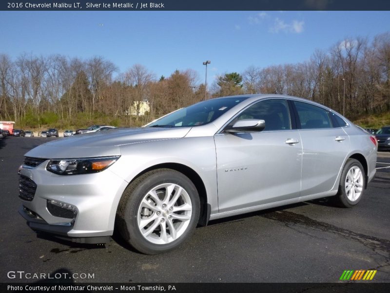 Silver Ice Metallic / Jet Black 2016 Chevrolet Malibu LT