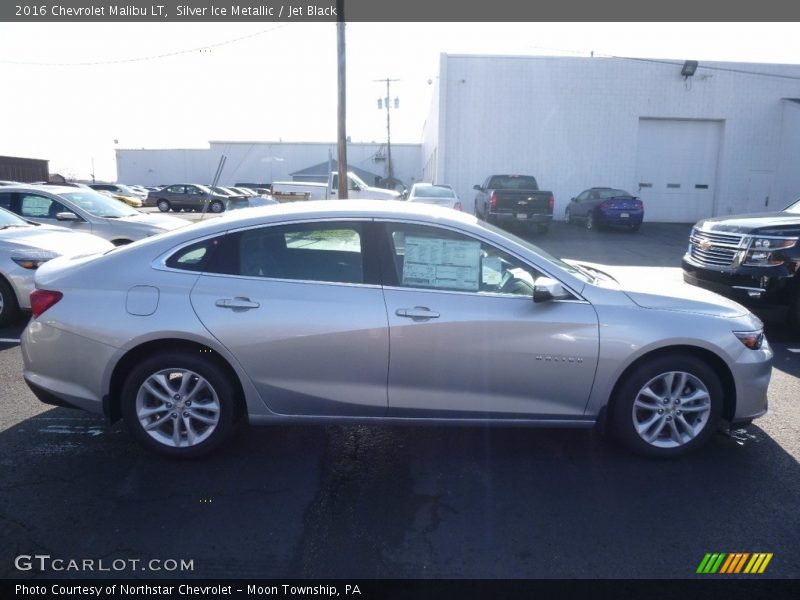Silver Ice Metallic / Jet Black 2016 Chevrolet Malibu LT