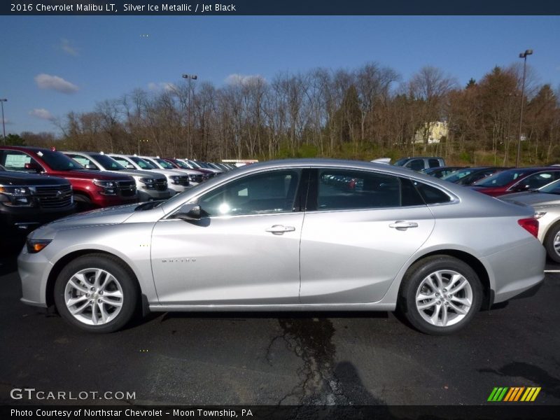 Silver Ice Metallic / Jet Black 2016 Chevrolet Malibu LT