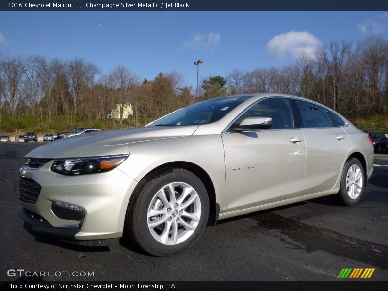 Champagne Silver Metallic / Jet Black 2016 Chevrolet Malibu LT