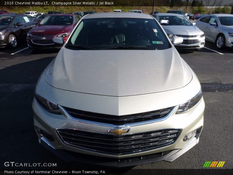 Champagne Silver Metallic / Jet Black 2016 Chevrolet Malibu LT