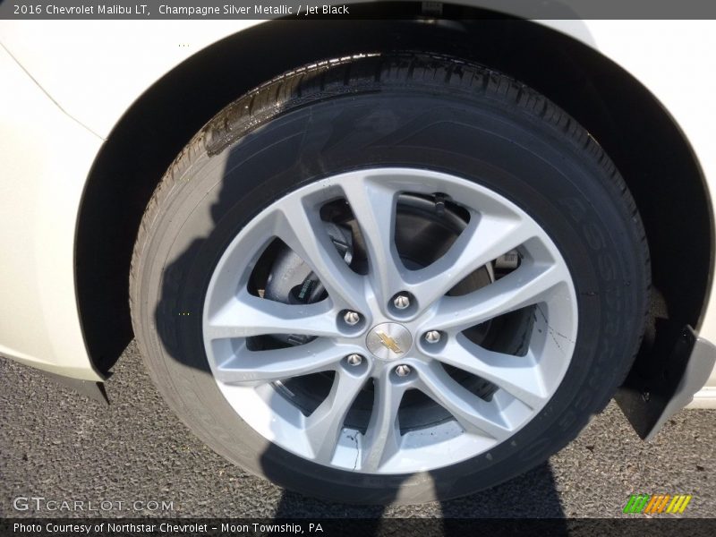 Champagne Silver Metallic / Jet Black 2016 Chevrolet Malibu LT
