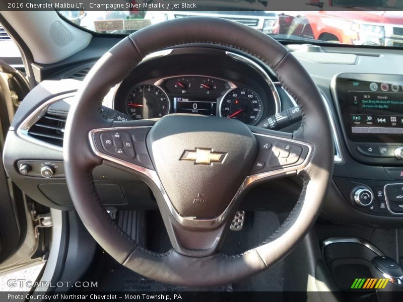 Champagne Silver Metallic / Jet Black 2016 Chevrolet Malibu LT