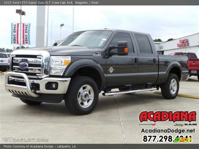 Magnetic / Steel 2015 Ford F250 Super Duty XLT Crew Cab 4x4