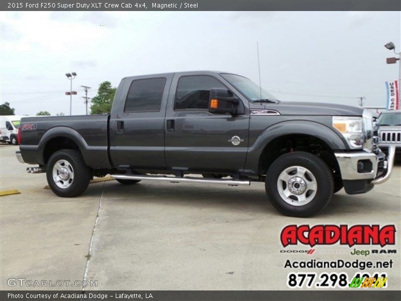 Magnetic / Steel 2015 Ford F250 Super Duty XLT Crew Cab 4x4