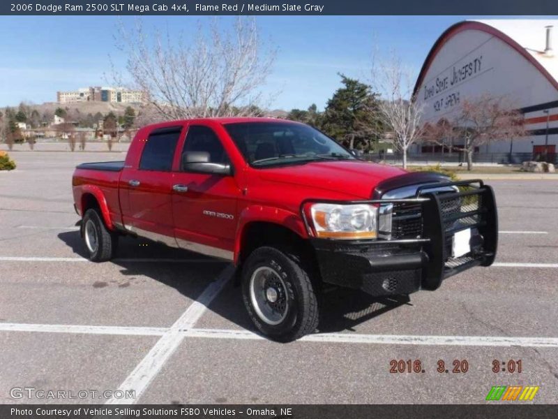 Flame Red / Medium Slate Gray 2006 Dodge Ram 2500 SLT Mega Cab 4x4