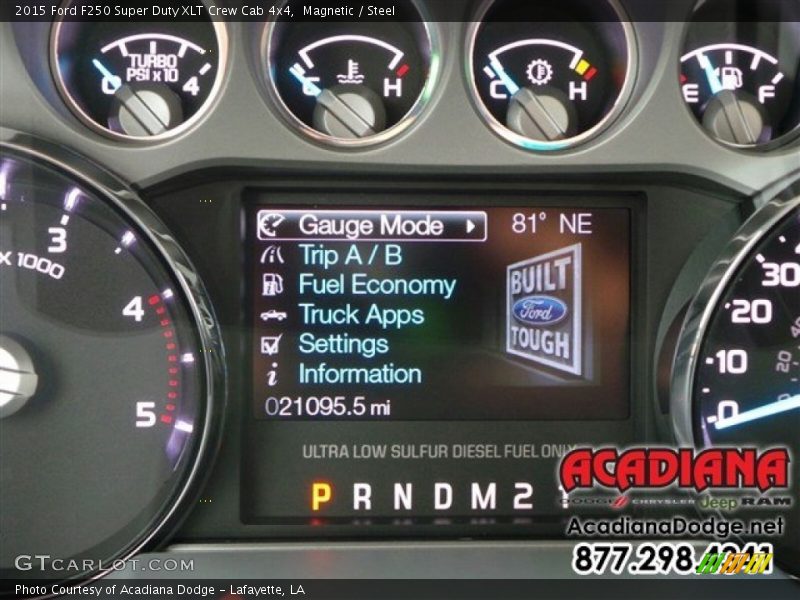 Magnetic / Steel 2015 Ford F250 Super Duty XLT Crew Cab 4x4