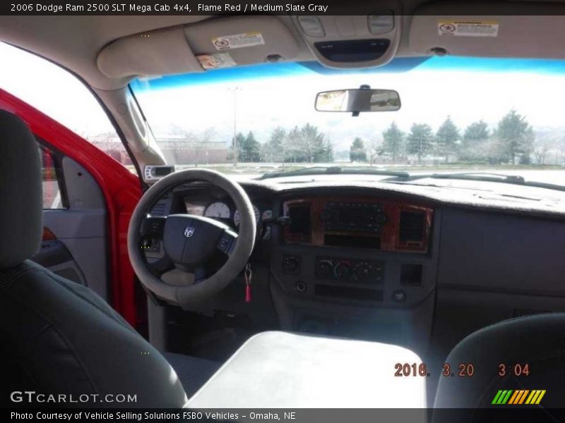 Flame Red / Medium Slate Gray 2006 Dodge Ram 2500 SLT Mega Cab 4x4