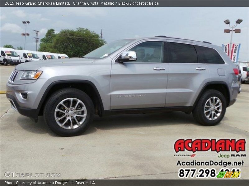Granite Crystal Metallic / Black/Light Frost Beige 2015 Jeep Grand Cherokee Limited