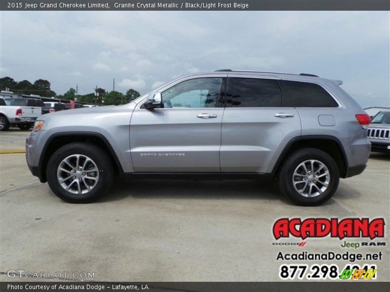 Granite Crystal Metallic / Black/Light Frost Beige 2015 Jeep Grand Cherokee Limited