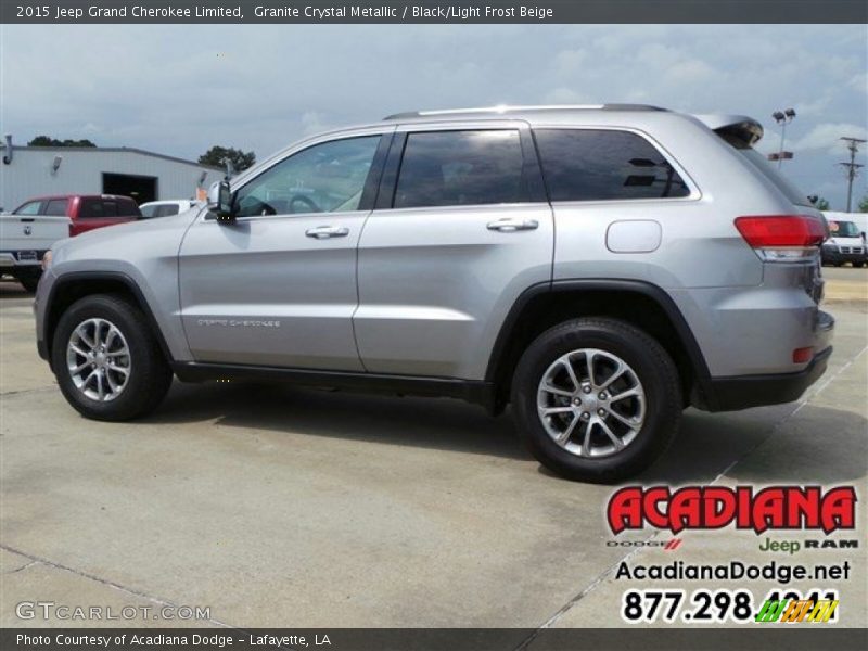Granite Crystal Metallic / Black/Light Frost Beige 2015 Jeep Grand Cherokee Limited