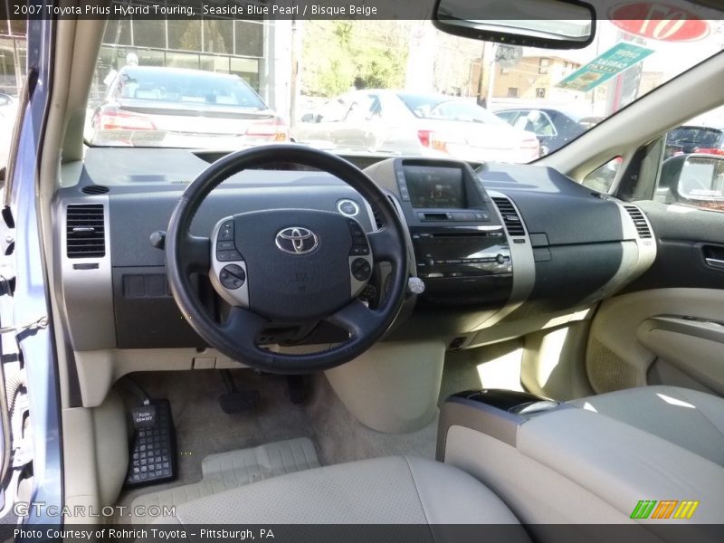 Seaside Blue Pearl / Bisque Beige 2007 Toyota Prius Hybrid Touring