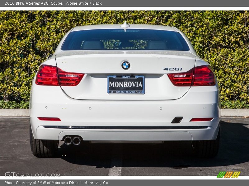 Alpine White / Black 2016 BMW 4 Series 428i Coupe