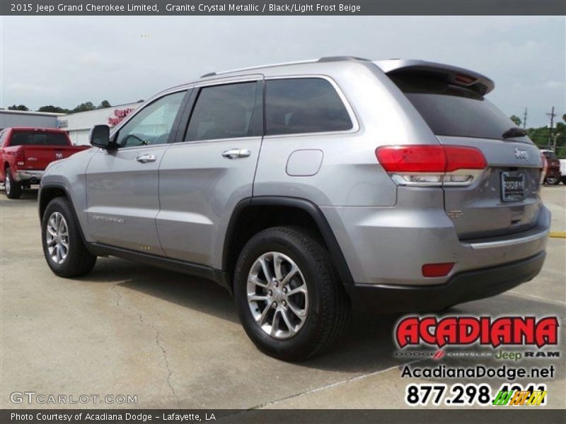Granite Crystal Metallic / Black/Light Frost Beige 2015 Jeep Grand Cherokee Limited