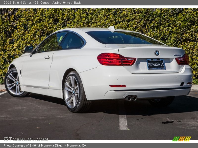Alpine White / Black 2016 BMW 4 Series 428i Coupe