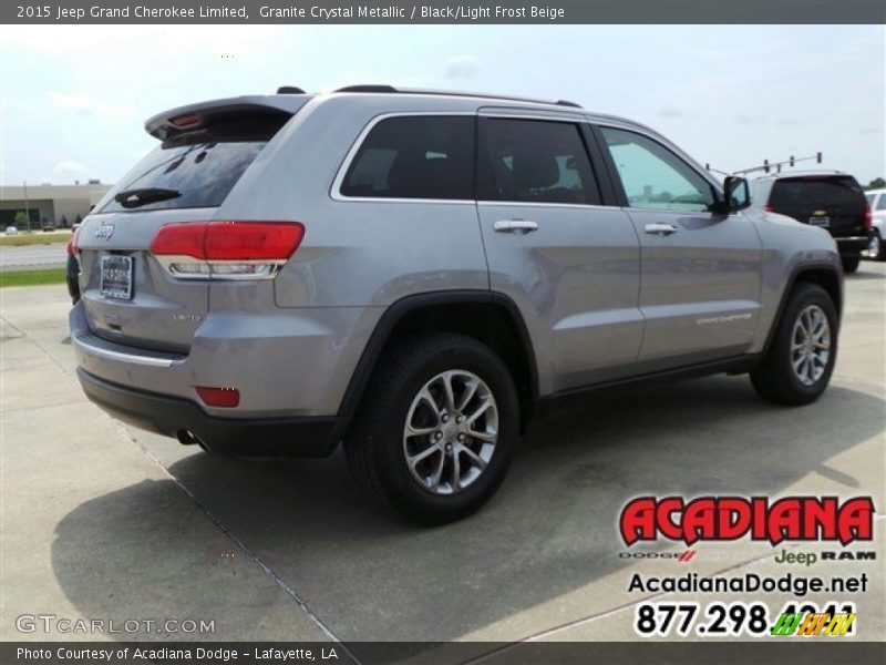 Granite Crystal Metallic / Black/Light Frost Beige 2015 Jeep Grand Cherokee Limited