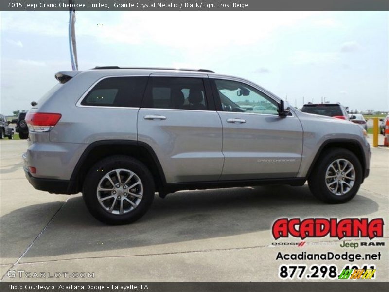 Granite Crystal Metallic / Black/Light Frost Beige 2015 Jeep Grand Cherokee Limited