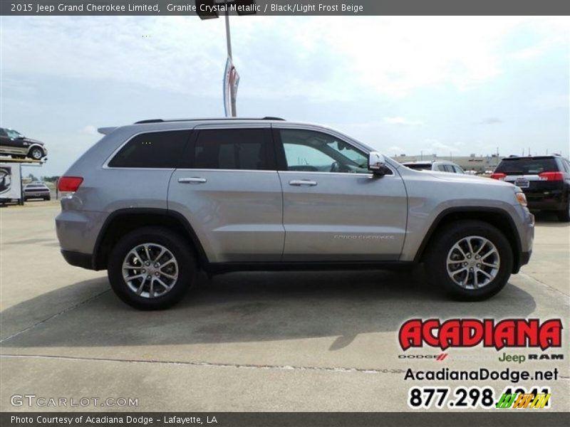 Granite Crystal Metallic / Black/Light Frost Beige 2015 Jeep Grand Cherokee Limited