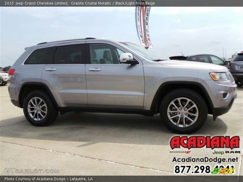 Granite Crystal Metallic / Black/Light Frost Beige 2015 Jeep Grand Cherokee Limited