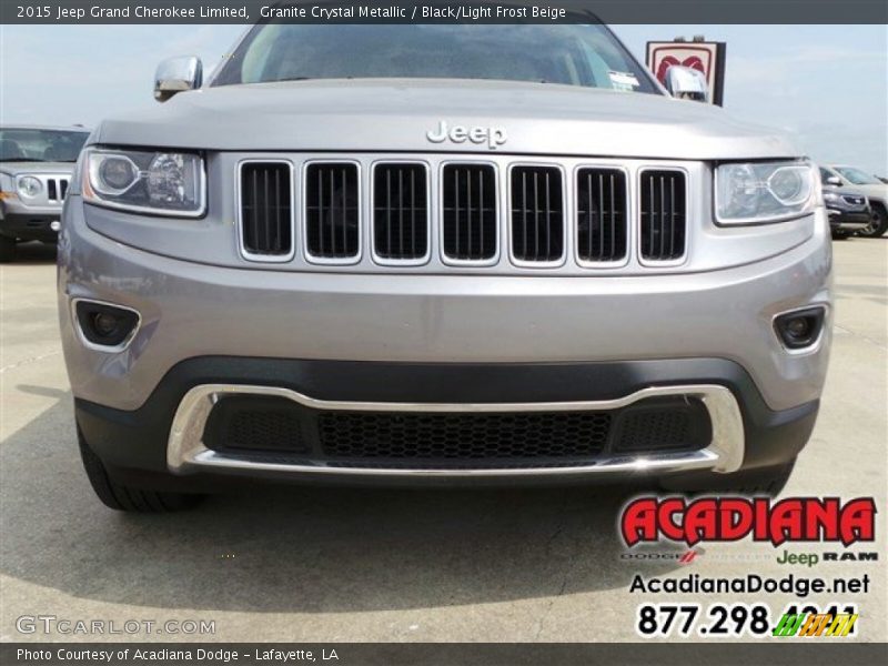 Granite Crystal Metallic / Black/Light Frost Beige 2015 Jeep Grand Cherokee Limited