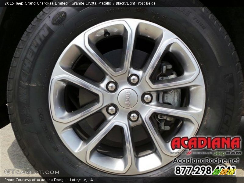 Granite Crystal Metallic / Black/Light Frost Beige 2015 Jeep Grand Cherokee Limited