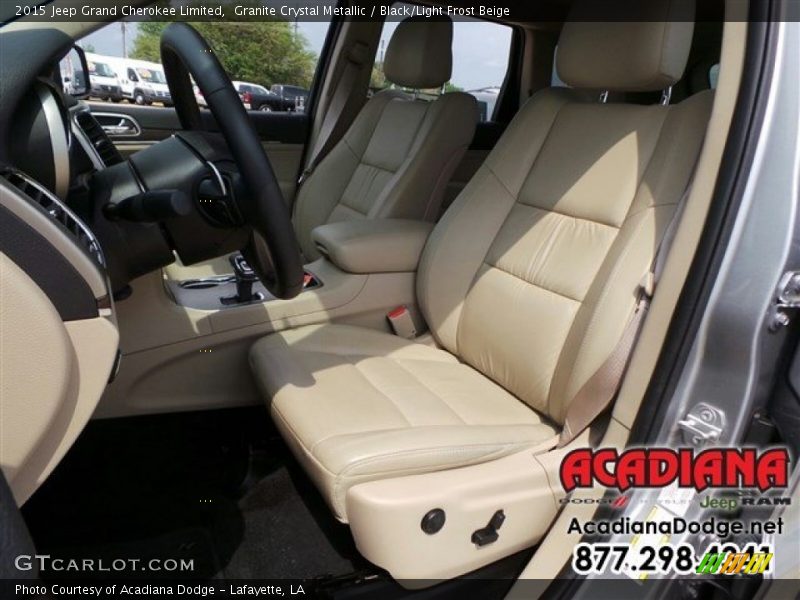Granite Crystal Metallic / Black/Light Frost Beige 2015 Jeep Grand Cherokee Limited
