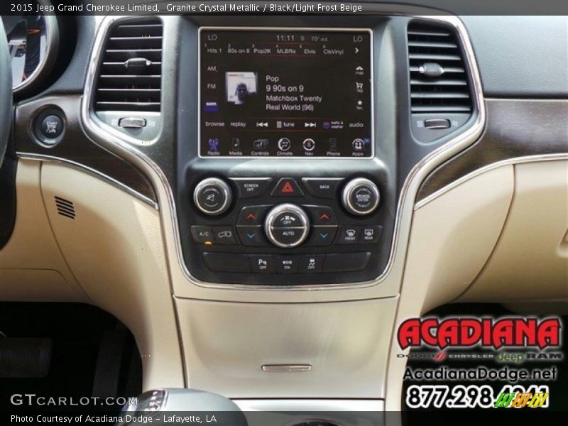 Granite Crystal Metallic / Black/Light Frost Beige 2015 Jeep Grand Cherokee Limited