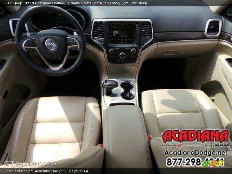 Granite Crystal Metallic / Black/Light Frost Beige 2015 Jeep Grand Cherokee Limited