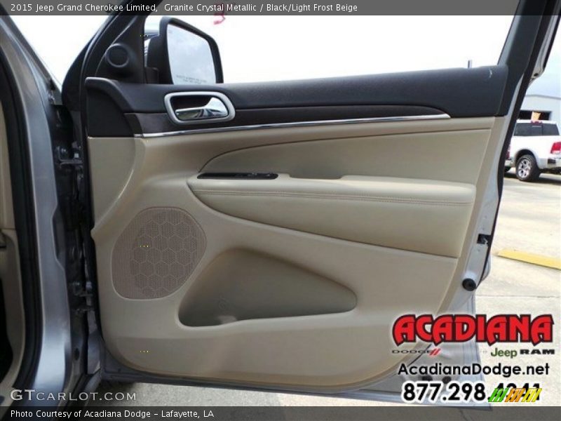Granite Crystal Metallic / Black/Light Frost Beige 2015 Jeep Grand Cherokee Limited