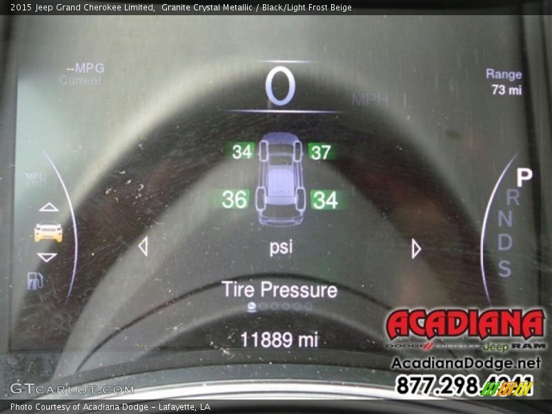 Granite Crystal Metallic / Black/Light Frost Beige 2015 Jeep Grand Cherokee Limited