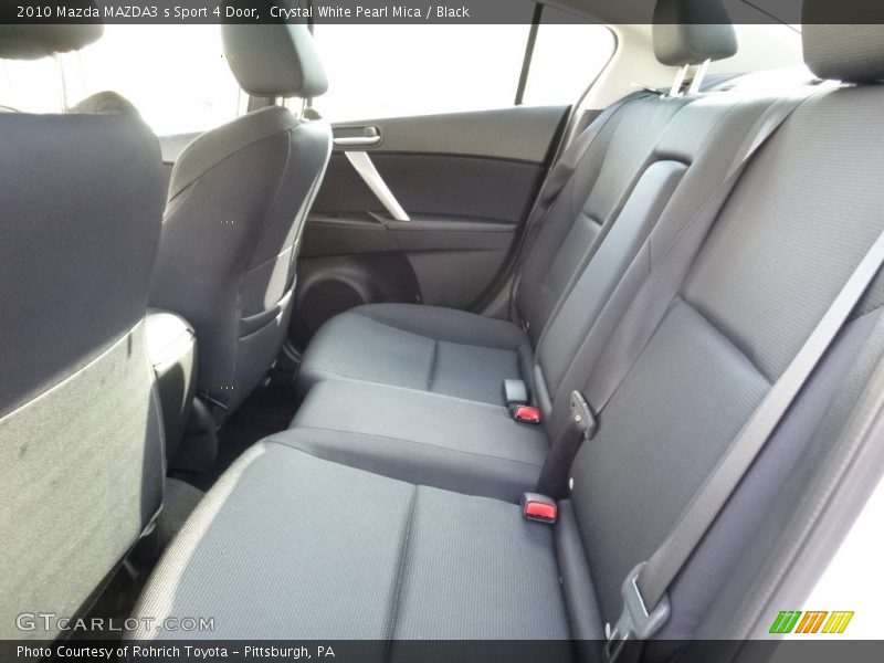 Crystal White Pearl Mica / Black 2010 Mazda MAZDA3 s Sport 4 Door