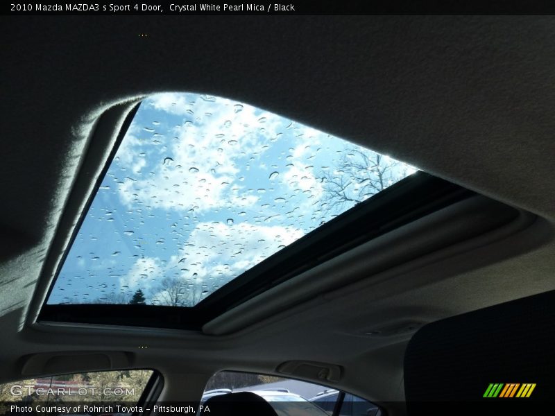 Crystal White Pearl Mica / Black 2010 Mazda MAZDA3 s Sport 4 Door