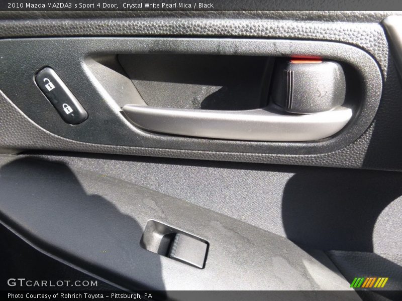 Crystal White Pearl Mica / Black 2010 Mazda MAZDA3 s Sport 4 Door