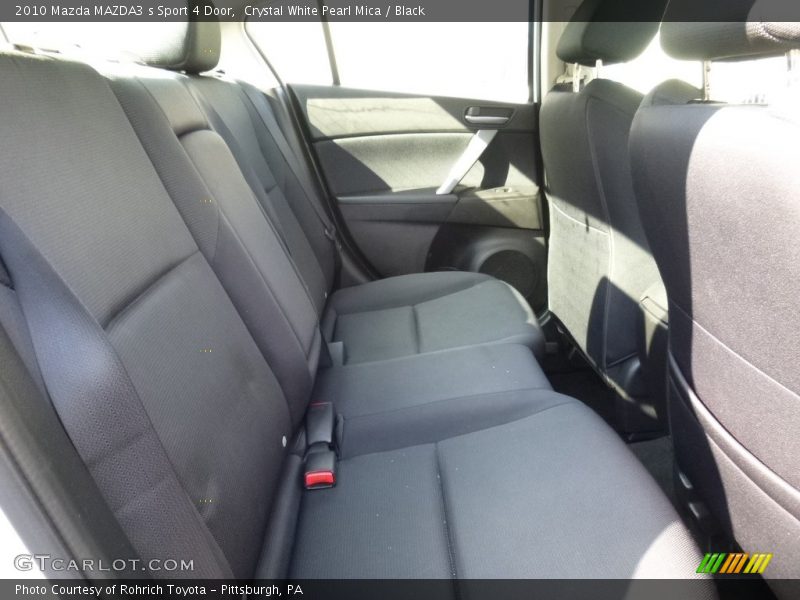 Crystal White Pearl Mica / Black 2010 Mazda MAZDA3 s Sport 4 Door