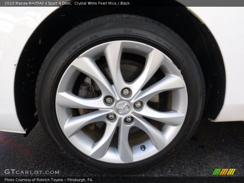 Crystal White Pearl Mica / Black 2010 Mazda MAZDA3 s Sport 4 Door