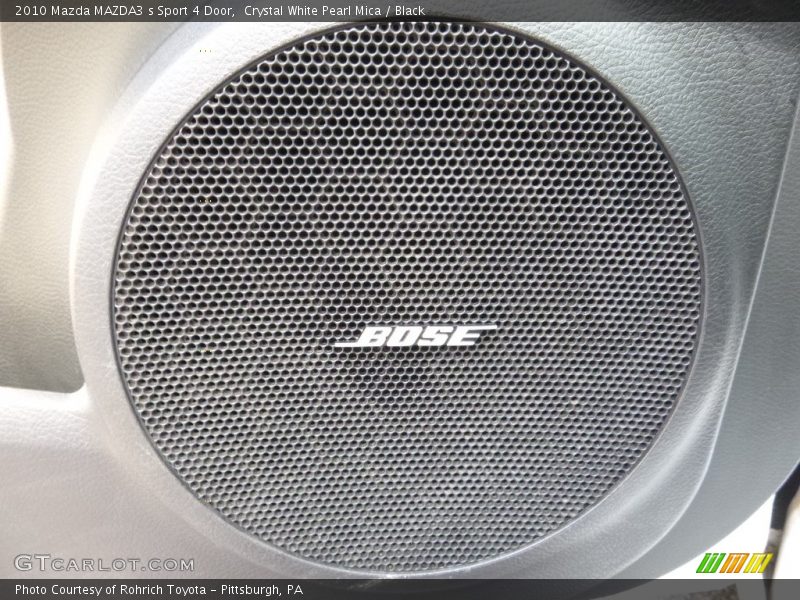 Crystal White Pearl Mica / Black 2010 Mazda MAZDA3 s Sport 4 Door
