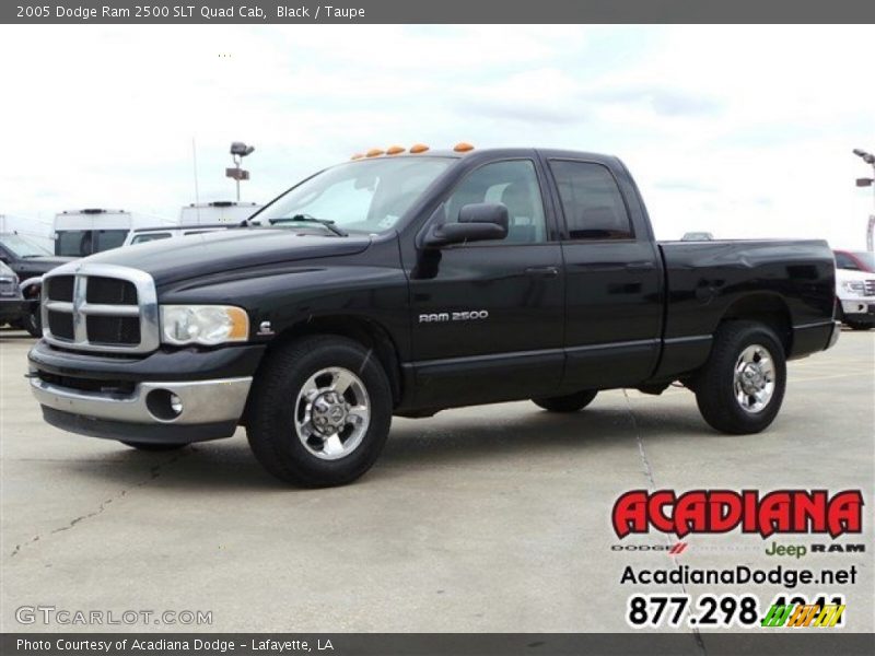 Black / Taupe 2005 Dodge Ram 2500 SLT Quad Cab