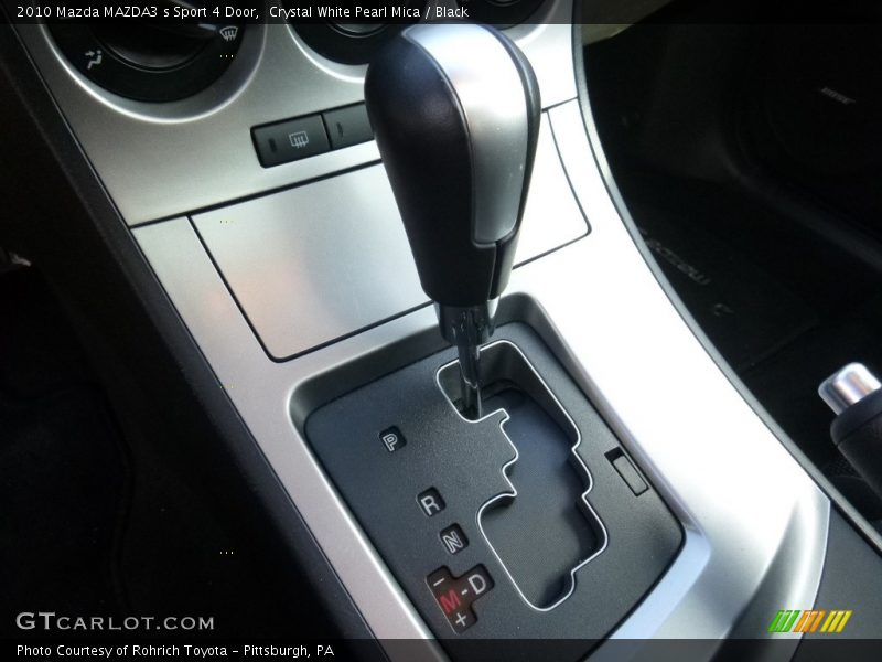 Crystal White Pearl Mica / Black 2010 Mazda MAZDA3 s Sport 4 Door