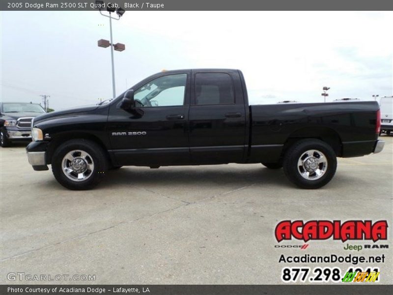 Black / Taupe 2005 Dodge Ram 2500 SLT Quad Cab