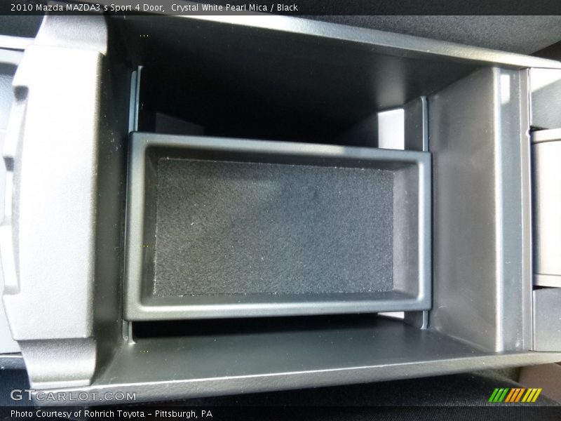 Crystal White Pearl Mica / Black 2010 Mazda MAZDA3 s Sport 4 Door